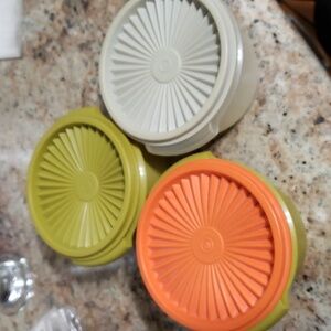 Lot Of 3 Vintage Tupperware Containers